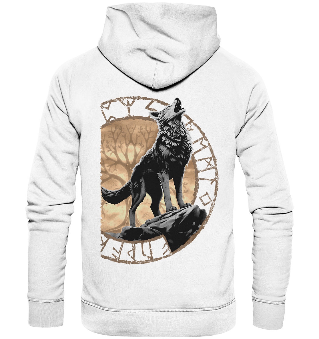 Wolf Yggdrasil  - Organic Basic Hoodie