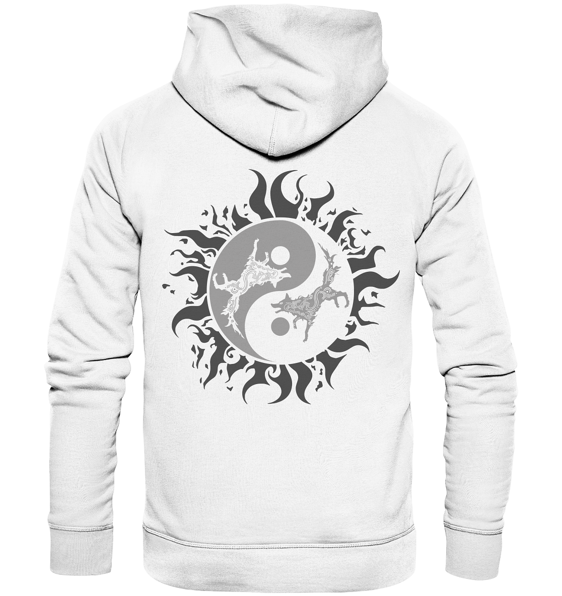 Odins Wölfe Geri und Freki  - Organic Basic Hoodie