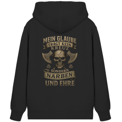 Meiin Glaube Trägt Narben und Ehre - Organic Zipper
