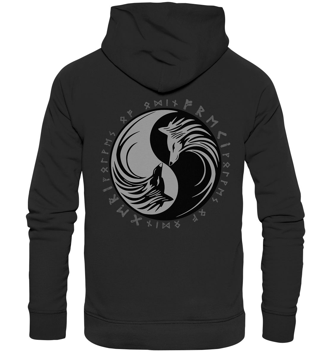 Odins Wölfe Geri und Freki - Premium Unisex Hoodie