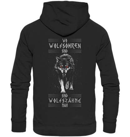 Wolfsohren Wolfszähne  - Premium Unisex Hoodie