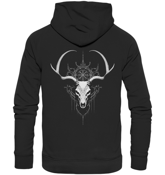 Hirschschädel Aegishjalmur - Premium Unisex Hoodie