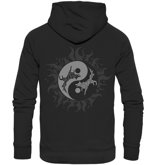 Odins Wölfe Geri und Freki  - Premium Unisex Hoodie