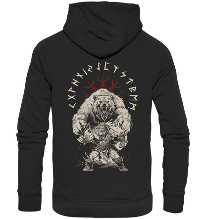 Wikinger Bär Aegishjalmur - Premium Unisex Hoodie