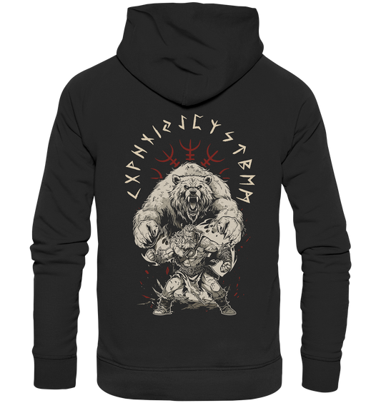 Wikinger Bär Aegishjalmur - Premium Unisex Hoodie