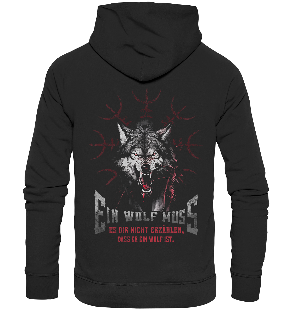 Nordischer Wolf - Premium Unisex Hoodie