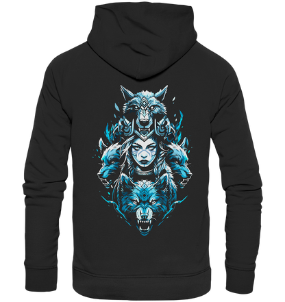 Kriegerin Wölfe - Premium Unisex Hoodie