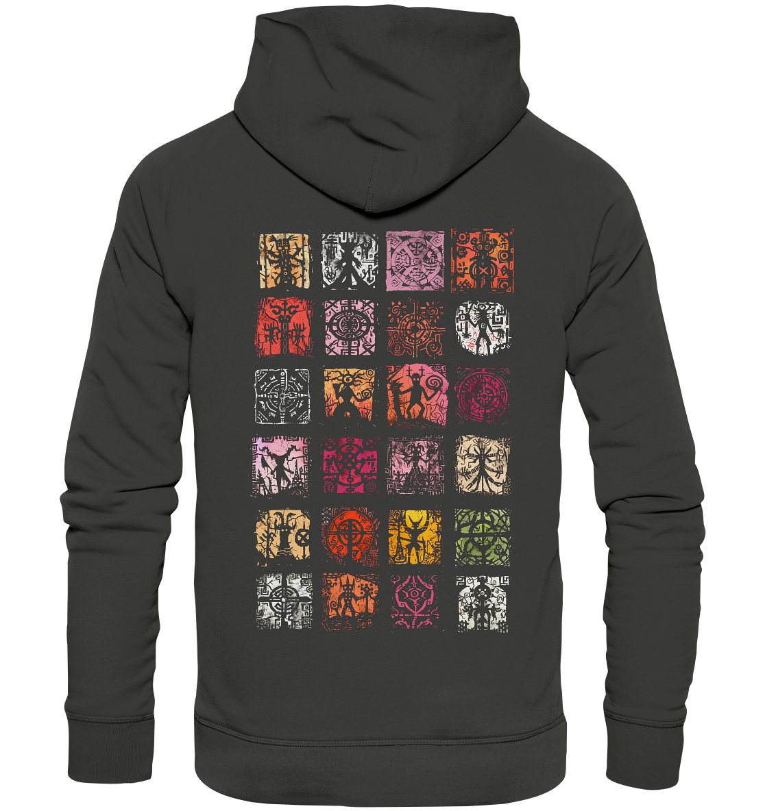 Abstrakte Nordische Symbole  - Premium Unisex Hoodie