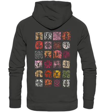 Abstrakte Nordische Symbole  - Premium Unisex Hoodie