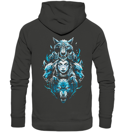 Kriegerin Wölfe - Premium Unisex Hoodie