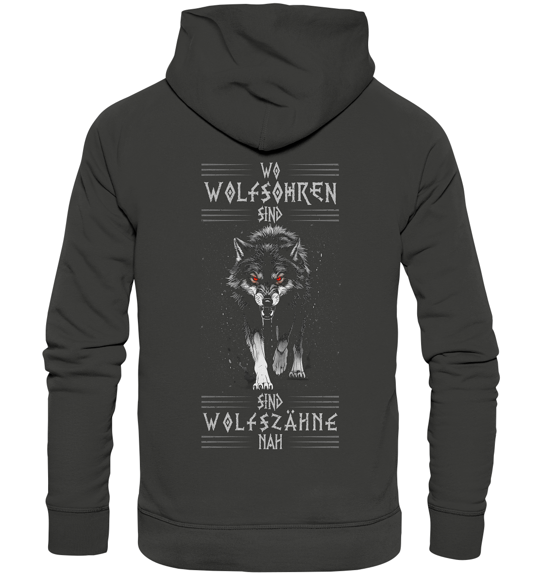 Wolfsohren Wolfszähne  - Premium Unisex Hoodie