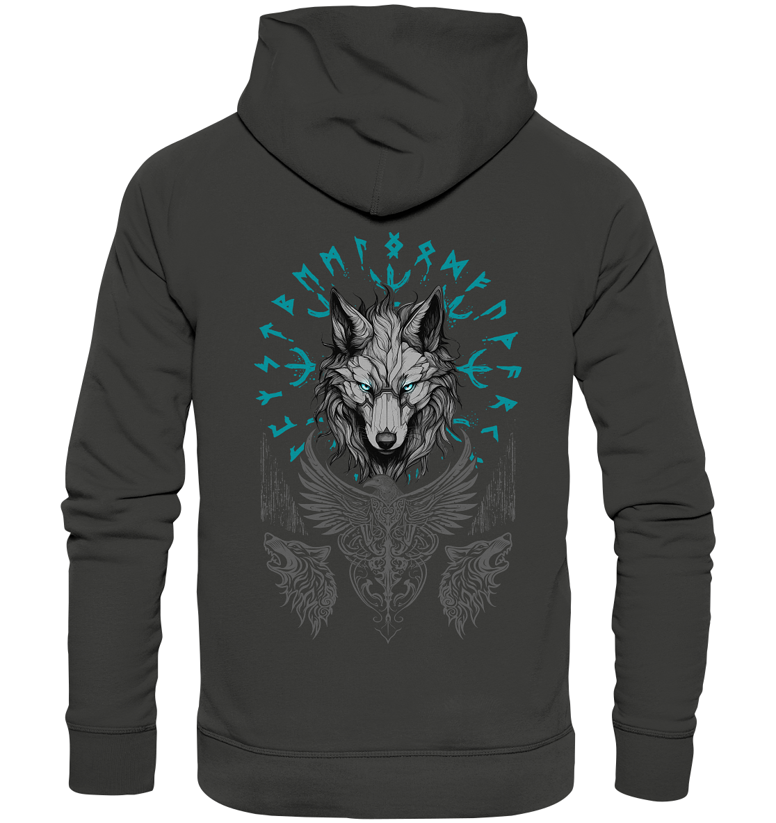 Wolf Vegvisir - Premium Unisex Hoodie