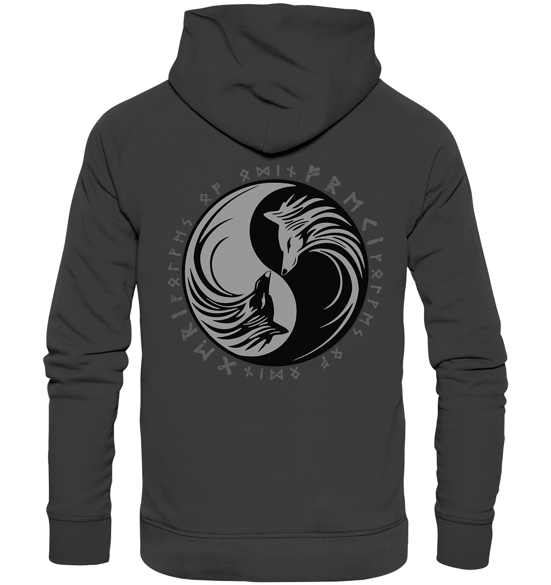 Odins Wölfe Geri und Freki - Premium Unisex Hoodie