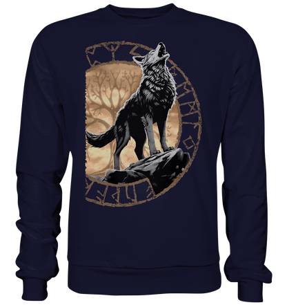 Wolf Yggdrasil  - Basic Sweatshirt