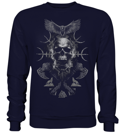 Skull Aegishjalmur - Basic Sweatshirt