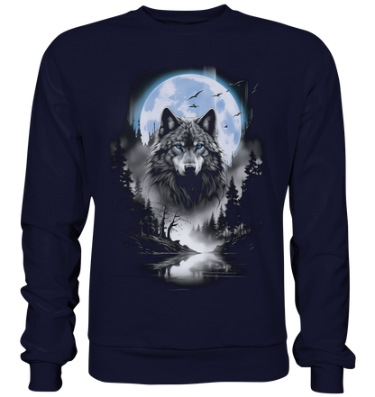 Wolf in Freier Natur - Basic Sweatshirt