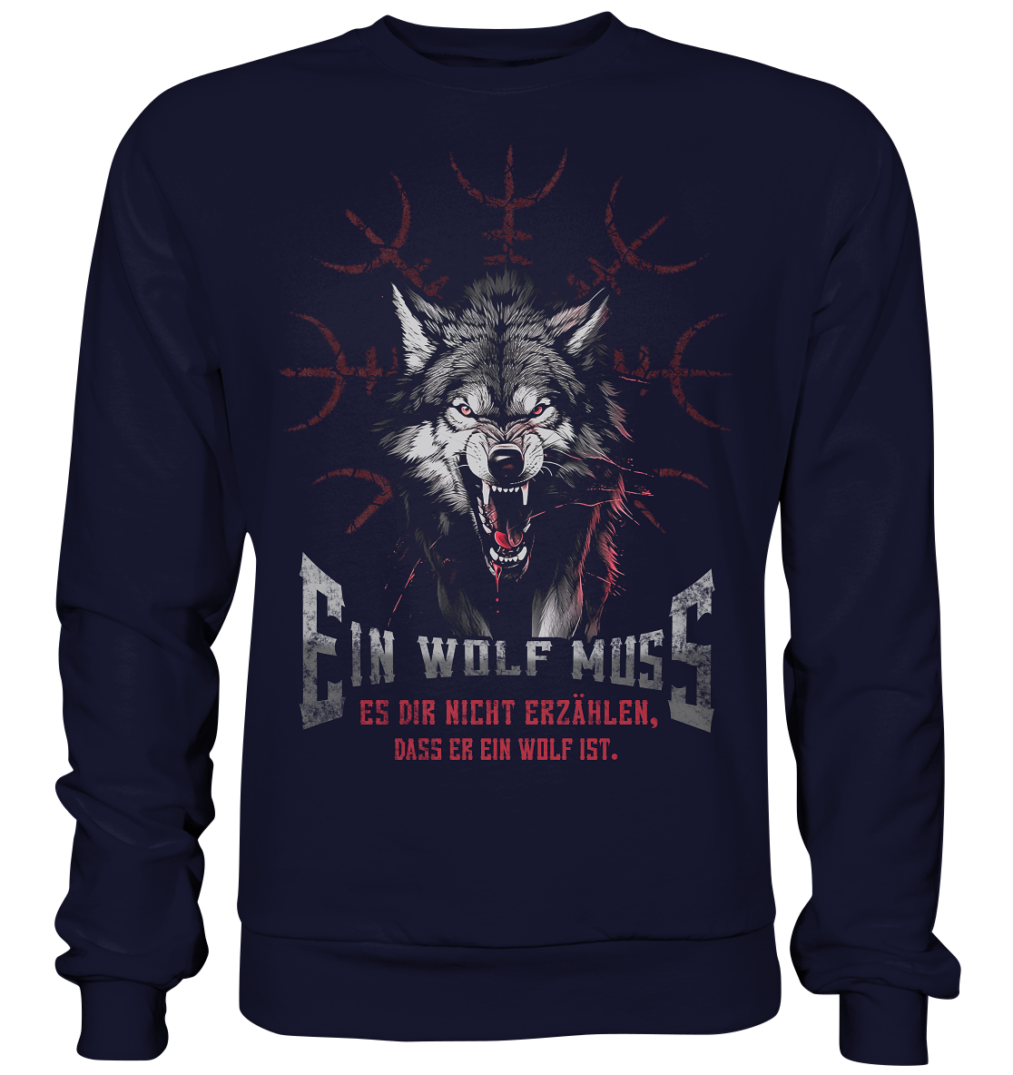 Nordischer Wolf - Basic Sweatshirt