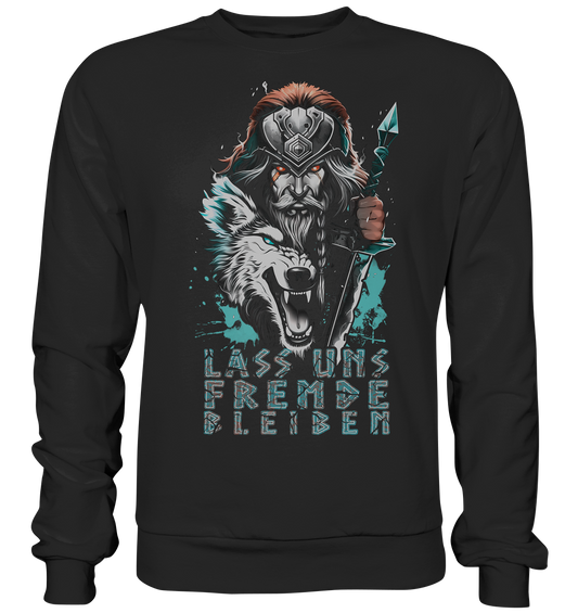 Wikinger Krieger Wolf - Basic Sweatshirt