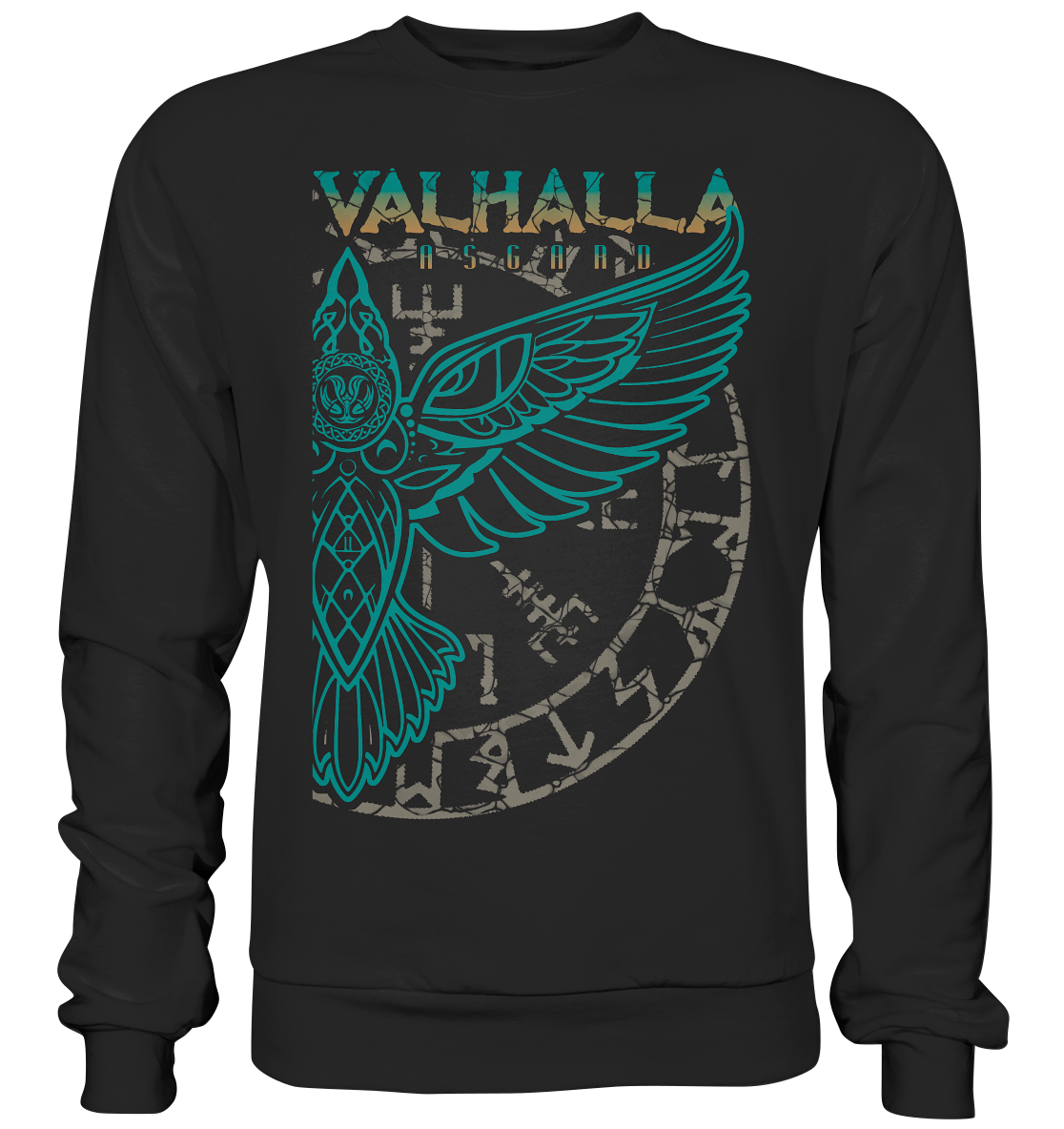 Valhalla Asgard Hugin  - Basic Sweatshirt | Sale