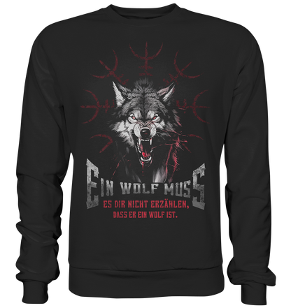 Nordischer Wolf - Basic Sweatshirt