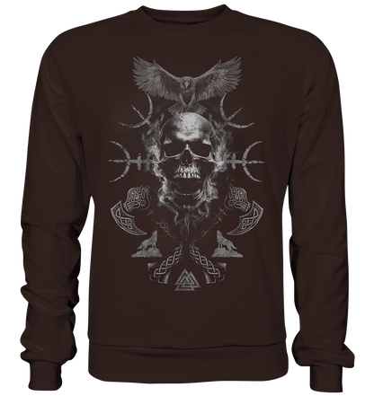 Skull Aegishjalmur - Basic Sweatshirt