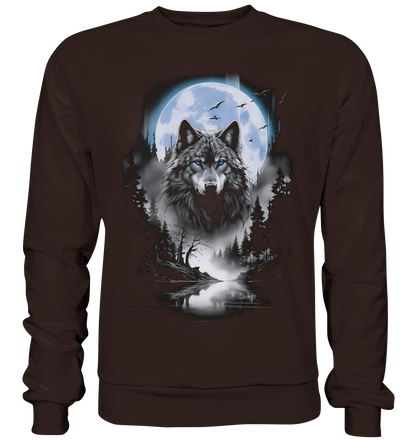 Wolf in Freier Natur - Basic Sweatshirt