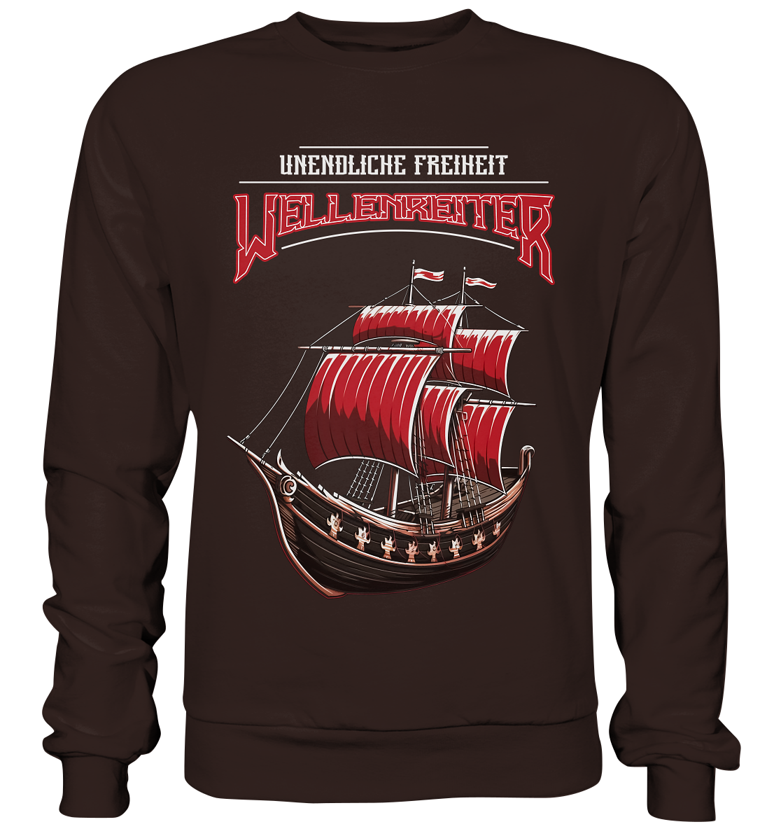 Wellenreiter Wikingerschiff  - Basic Sweatshirt