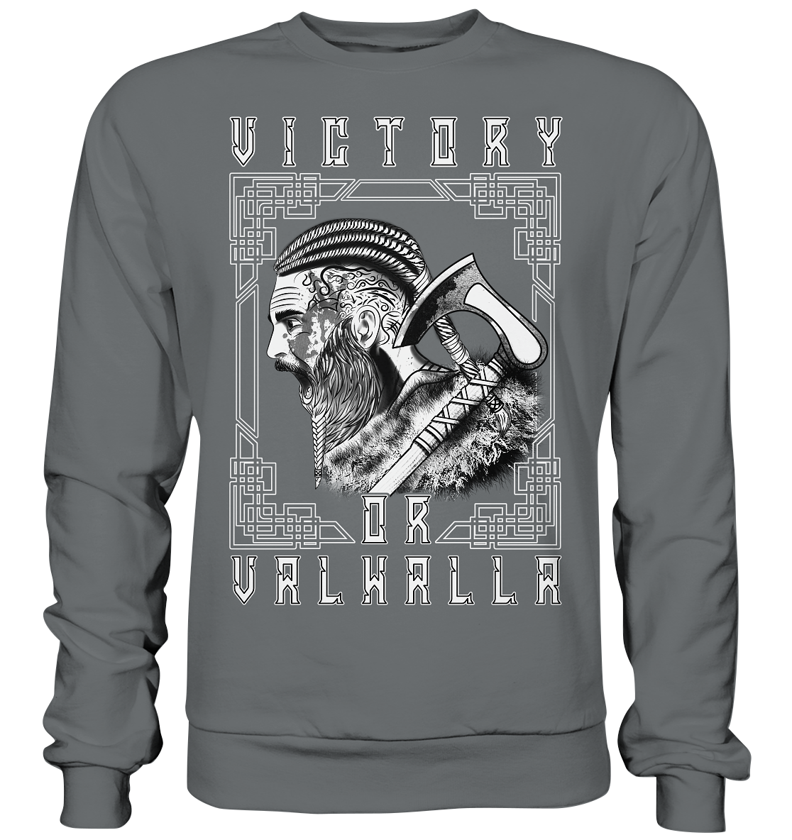 Wikinger Victory or Valhalla - Basic Sweatshirt | Sale