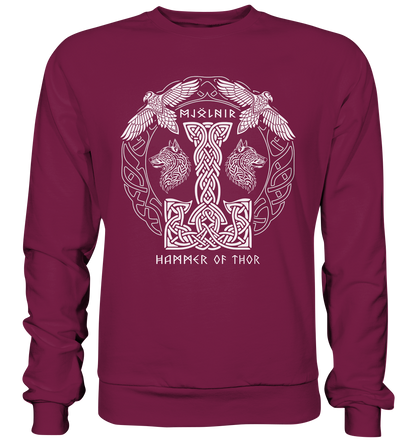 Mjölnir Hammer Of Thor - Basic Sweatshirt