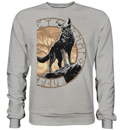 Wolf Yggdrasil  - Basic Sweatshirt