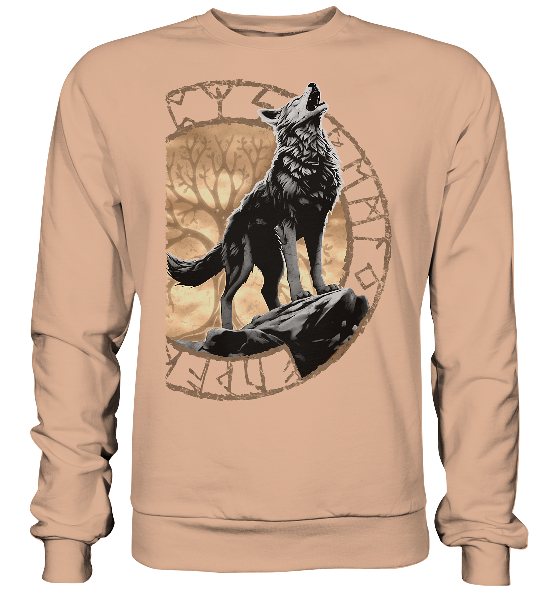 Wolf Yggdrasil  - Basic Sweatshirt