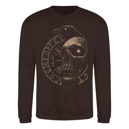 Rabe, Schädel, Vegvisir - Basic Sweatshirt