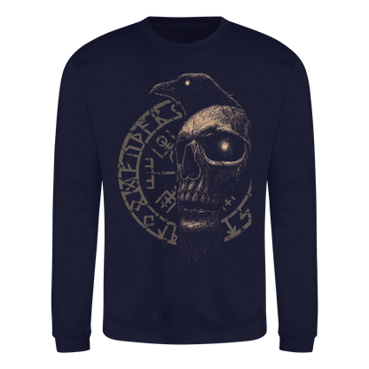 Rabe, Schädel, Vegvisir - Basic Sweatshirt