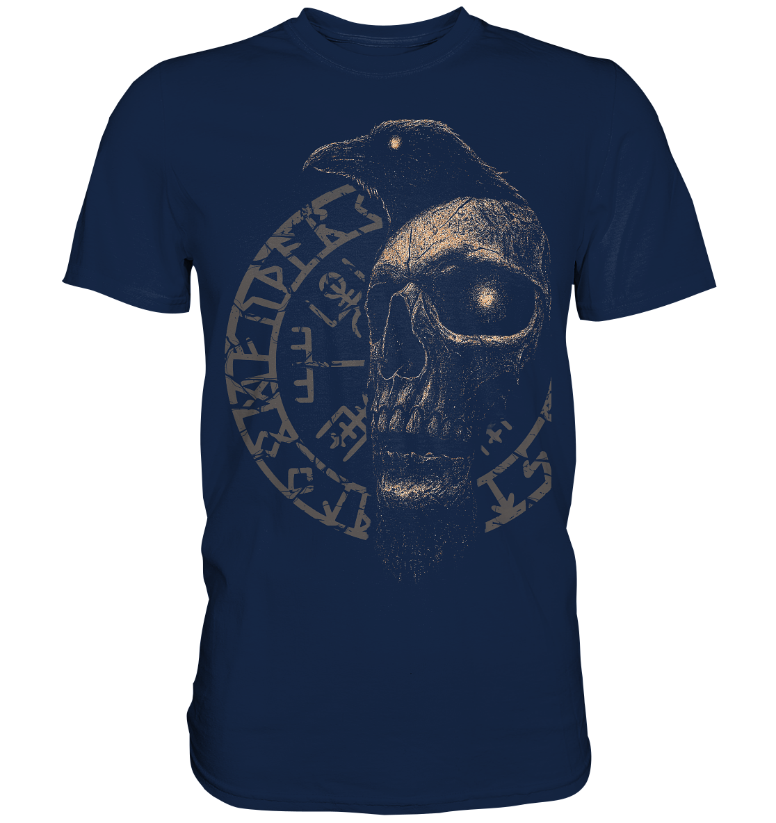 Rabe, Schädel, Vegvisir - Classic Shirt