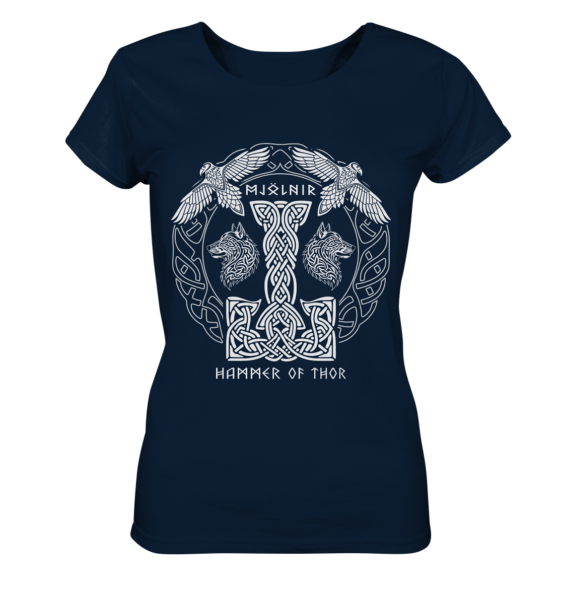 Mjölnir Hammer Of Thor - Ladies Organic Basic Shirt