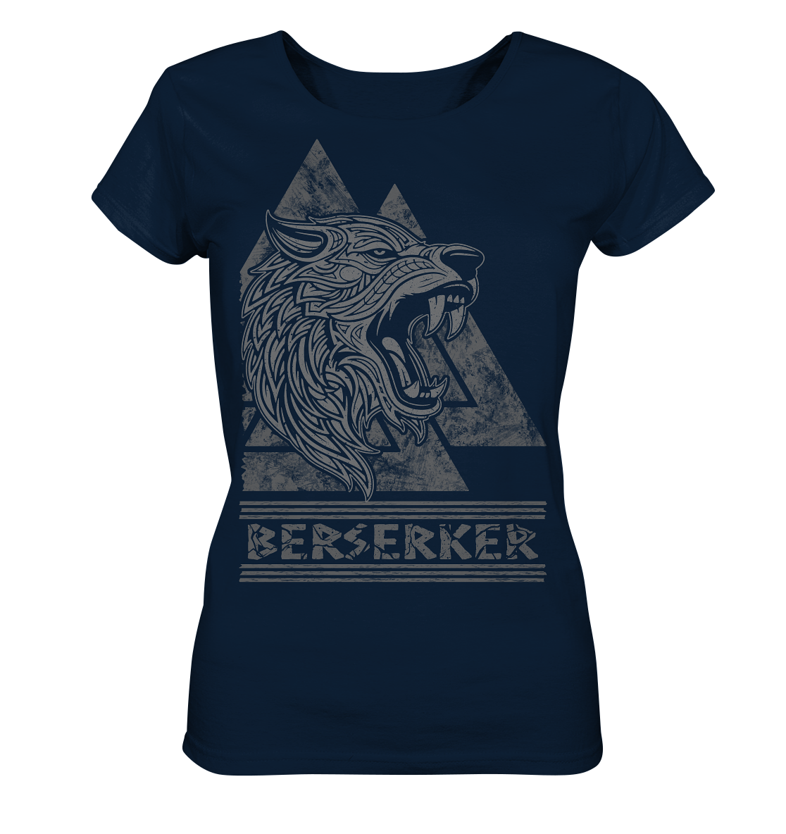 Nordic Wolf Berserker  - Ladies Organic Basic Shirt