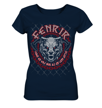 Nordic Wolf   Fenrir - Ladies Organic Basic Shirt