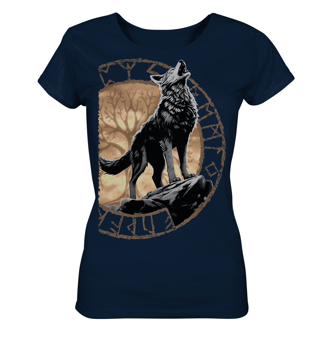 Wolf Yggdrasil  - Ladies Organic Basic Shirt