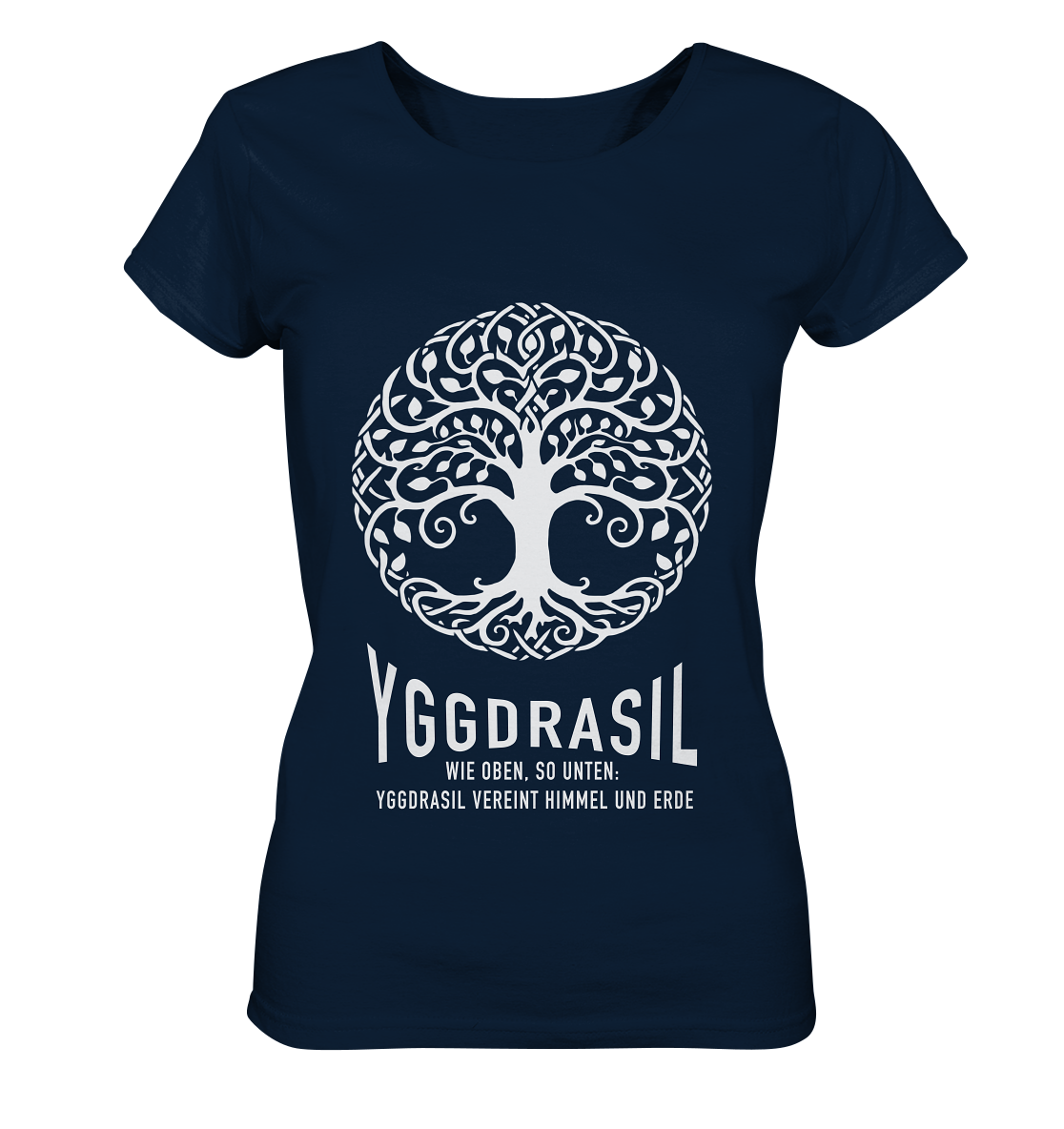 Yggdrasil Wie Oben, So Unten - Ladies Organic Basic Shirt