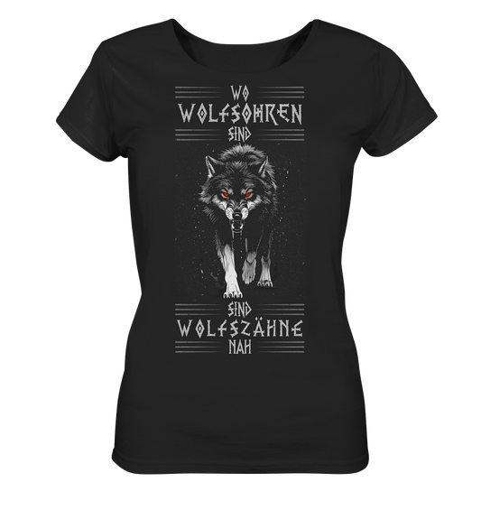 Wolfsohren Wolfszähne  - Ladies Organic Basic Shirt