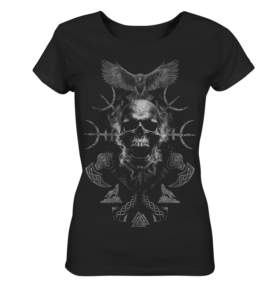 Skull Aegishjalmur - Ladies Organic Basic Shirt