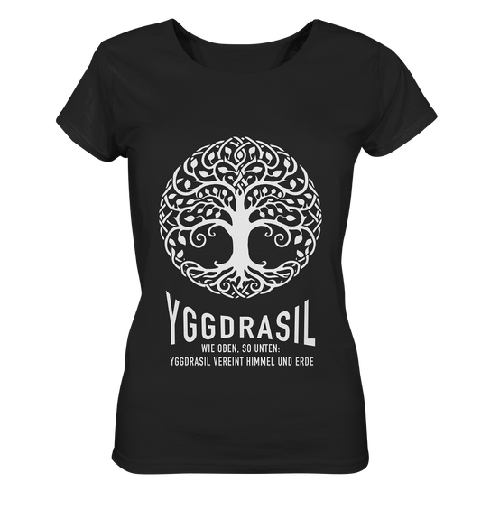 Yggdrasil Wie Oben, So Unten - Ladies Organic Basic Shirt