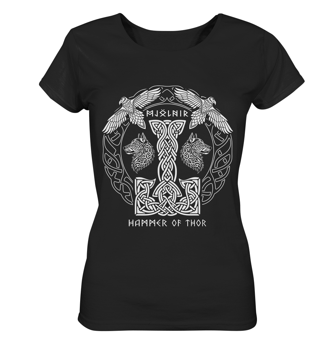 Mjölnir Hammer Of Thor - Ladies Organic Basic Shirt