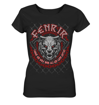 Nordic Wolf   Fenrir - Ladies Organic Basic Shirt