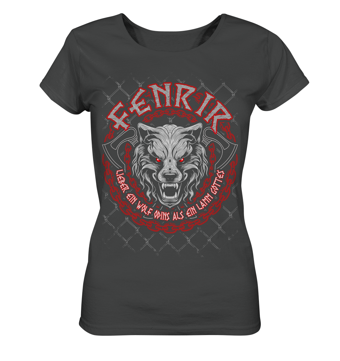 Nordic Wolf   Fenrir - Ladies Organic Basic Shirt