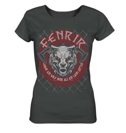 Nordic Wolf   Fenrir - Ladies Organic Basic Shirt