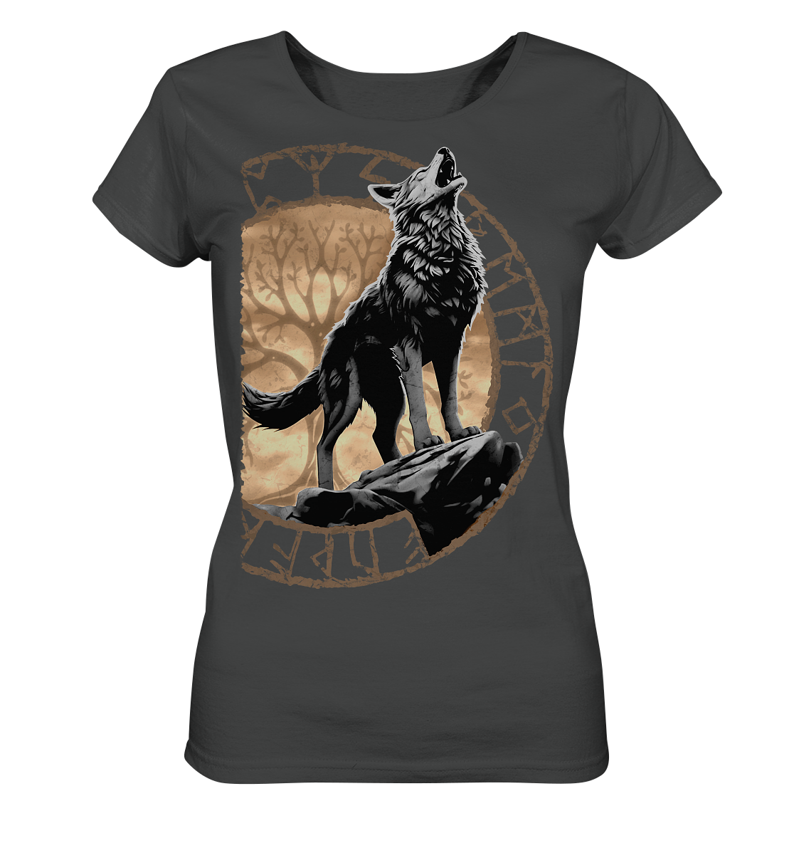 Wolf Yggdrasil  - Ladies Organic Basic Shirt