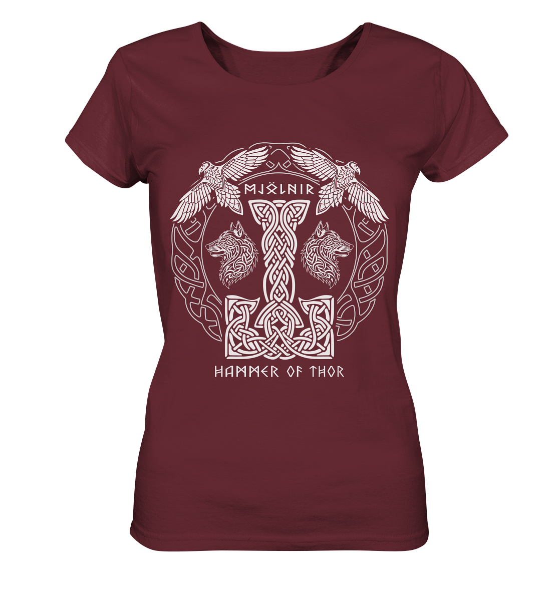 Mjölnir Hammer Of Thor - Ladies Organic Basic Shirt