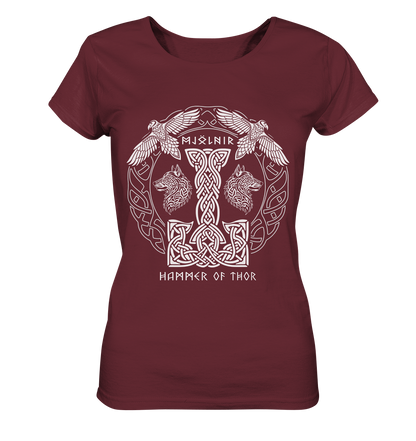 Mjölnir Hammer Of Thor - Ladies Organic Basic Shirt