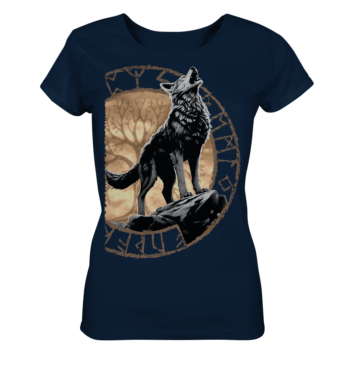 Wolf Yggdrasil  - Ladies Organic Shirt